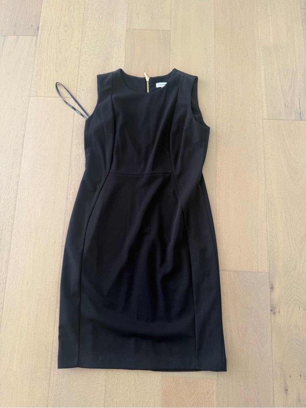 Calvin Klein Black Sleeveless Sheath Dress